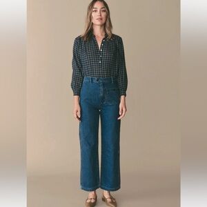 Doen High Rise Wide Leg Jean